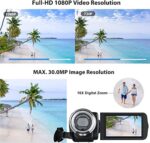 ORDRO V12 Full HD 1080P Camcorder with Night Vision