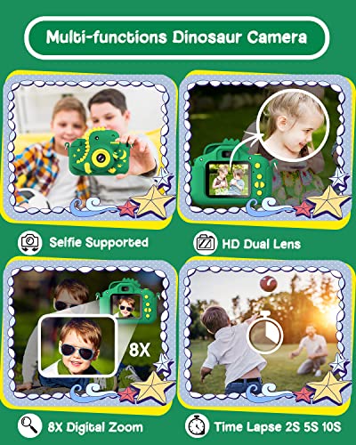 GREENKINDER 20MP Kids Camera with 32GB Card