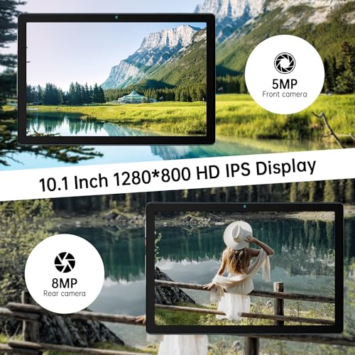 Byxsb 10" Android Tablet, 64GB, Quad-Core, Android 13, HD Display