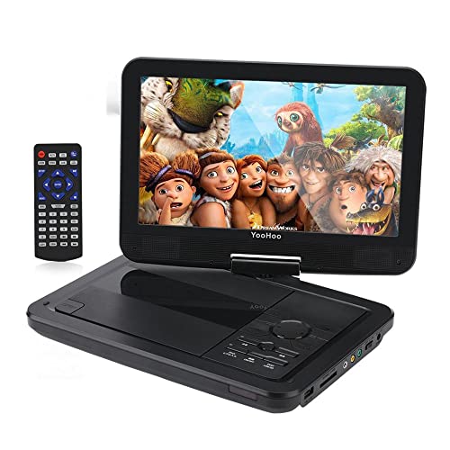 YOOHOO Portable DVD Player 26.7cm with 10.5" HD Swivel Screen