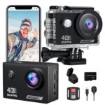 AKASO 4K30fps Waterproof Action Camera - 20MP Dual Screen