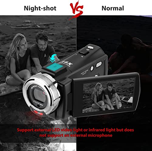 ORDRO V12 Full HD 1080P Camcorder with Night Vision