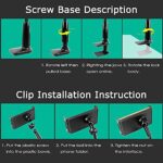 Gooseneck Tablet & Phone Holder, Adjustable, 10-28 cm (Black)