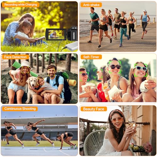 5K UHD 48MP WiFi IR Night Vision Vlogging Camera