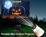 Mini 4K 1080P WiFi6 BT5.0 Android 11 Projector (White)