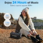 W-KING 60W Bluetooth Speaker, IPX6, 24H Playtime, Portable