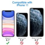 JETech Case for iPhone 11 15.5cm, Clear Back (Purple)