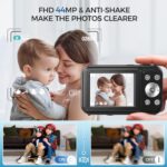 Bofypoo 44MP FHD 1080P Vlogging Camera, 16X Zoom, 2.4”