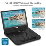 FANGOR 30cm Portable Blu Ray DVD Player with HDMI, USB/SD