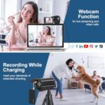 Delmodes 2.7K 50MP Vlogging Camcorder with LED Light