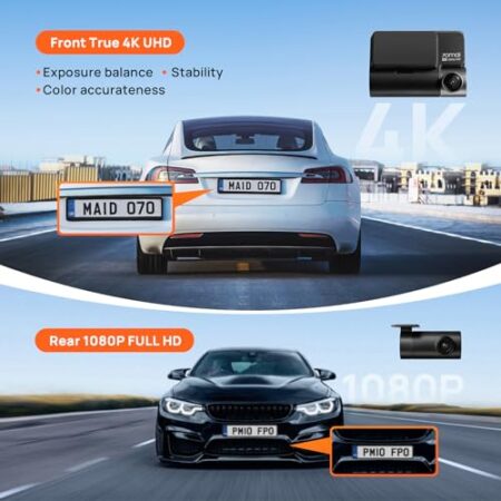 70mai 4K Dash Cam A810 Front/Rear, 128GB SD, GPS, Night Vision