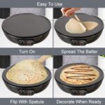 Quest Electric Pancake & Crepe Maker | 30cm Non-Stick Surface