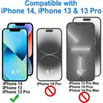 4youquality 4-Pack Screen Protector for iPhone 14/13/13 Pro