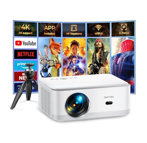【Android TV】4K Projector, 25000 Lumen, 300" Display, WiFi 6