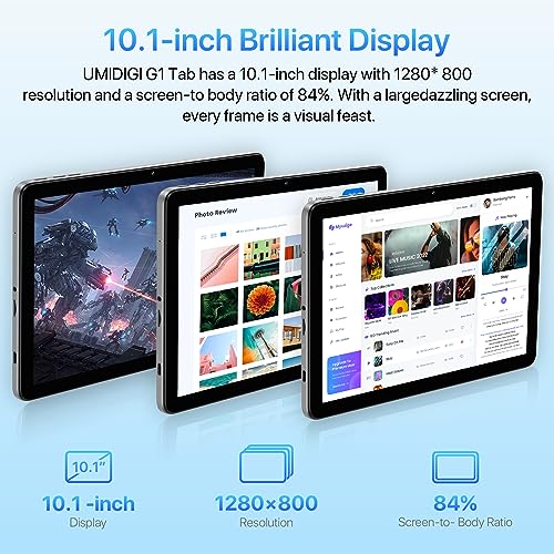 10.1" Android 13 Tablet, 8GB+64GB, WiFi 6, 6000mAh, Gray