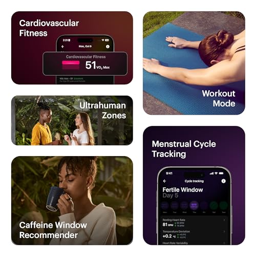 Ultrahuman Ring AIR - Sleep & HRV Tracker, 6 Days Battery (Size 7)