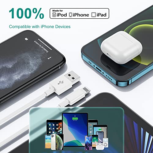 2-Pack 2m Apple iPhone USB to Lightning Fast Charger Cable