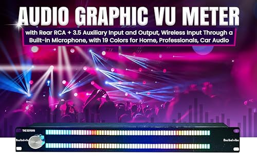 Decibelvibe TNZ SGVUM6 - Audio VU Meter with RCA & 3.5mm Input
