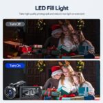 4K 42MP Video Camera 18X Zoom IR Night Vision 3.0" Screen