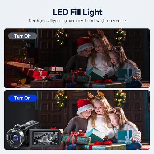 4K 42MP Video Camera 18X Zoom IR Night Vision 3.0" Screen