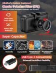 Miofive S1 Dash Cam, 4K UHD, Wi-Fi, GPS, 3" Screen, 140° Wide