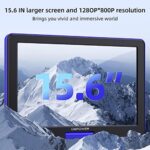 DBPOWER 40cm Portable DVD Player, 6hr Battery, Blue