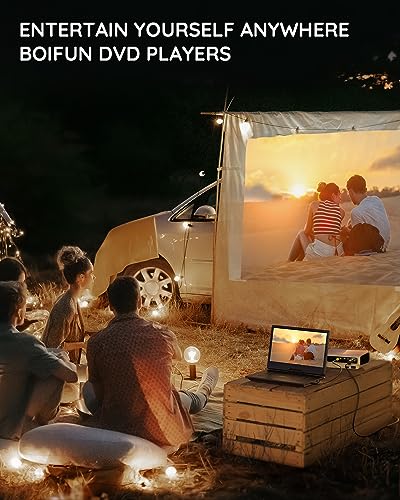 BOIFUN 36 cm Portable DVD Player with 14.1" HD Screen