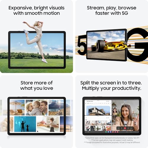 Samsung Galaxy Tab A9+ 64GB, Large Display, Graphite