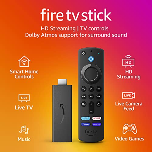 Amazon Fire TV Stick with Alexa Voice Remote, TV Controls