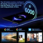 GoodTel 2024 Android 13 Tablet 12GB+128GB, 6000mAh, Black