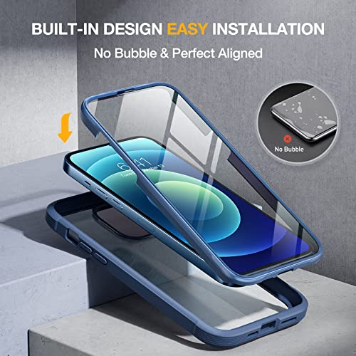 Miracase iPhone 12/12 Pro 15.5cm Case with Screen Protector