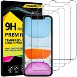 4youquality 4-Pack Screen Protector for iPhone 11/XR 6.1cm