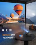 Cibest WiFi Mini Projector 1080P, 13000 Lux, w/ Bag & Tripod