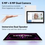 10" Android 14 Tablet, 8GB RAM, 32GB ROM, 5000mAh (White)