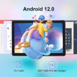 CWOWDEFU Android 12 Tablet, 10", 6GB+128GB, 6000mAh, Gray