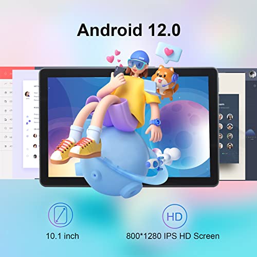 CWOWDEFU Android 12 Tablet, 10", 6GB+128GB, 6000mAh, Gray