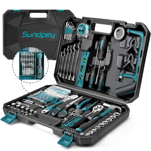 Sundpey 257PC Home Tool Kit - Portable DIY Repair Set