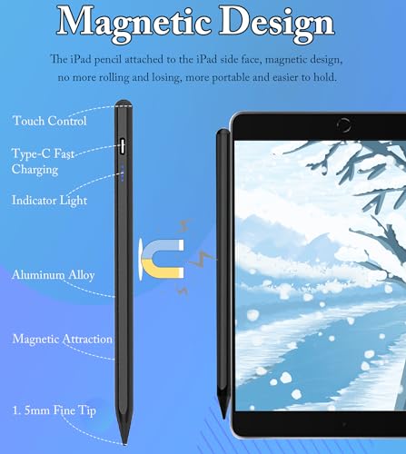 Active Stylus Pen for iPad (2018-2023) - Black