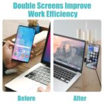 Magnetic Phone Holder for Laptop, Adjustable Side Mount