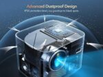 4K Android TV Projector, 800 ANSI, WiFi 6, Bluetooth, 1080P