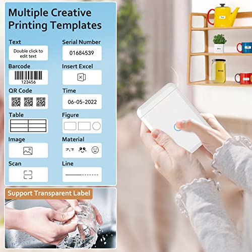 JADENS D110 Portable Bluetooth Thermal Label Maker