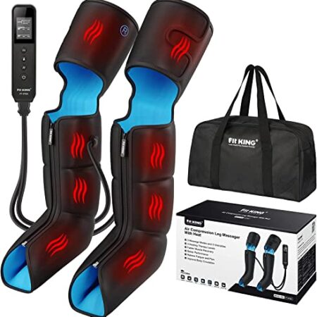 FIT KING Leg Massagers with Heat for Pain & Circulation