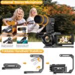 5K UHD 48MP WiFi IR Night Vision Vlogging Camera