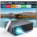 2024 Ultra HD 1080P Portable Projector, 16000 Lumens, WiFi
