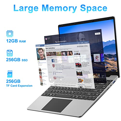 Jumper 14" Laptop, 1080P FHD, 12GB RAM, 256GB SSD, UK Keyboard
