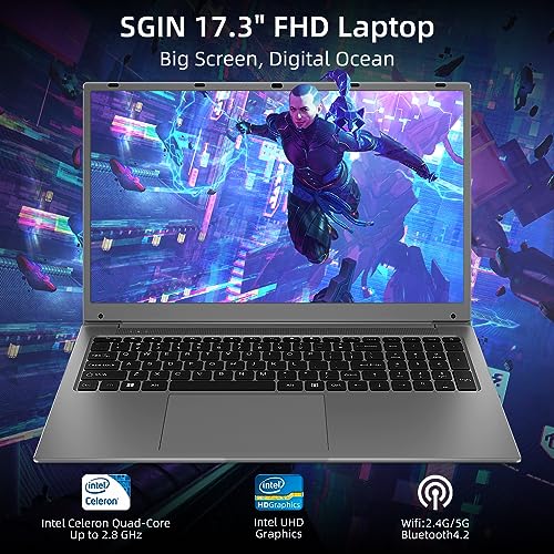 SGIN 44cm Laptop N5095A Celeron, 12GB RAM, 512GB SSD, FHD