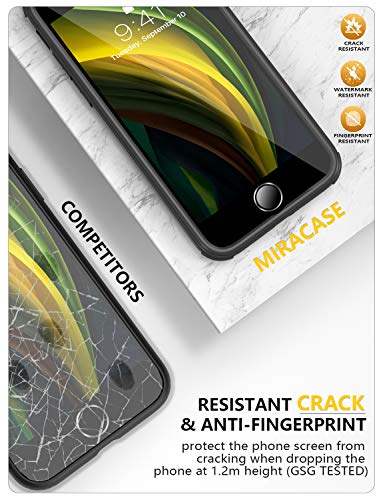 iPhone SE/8 Case with Screen Protector, Black