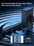 MEREDO 180W Detachable Sound Bar with Subwoofer 2.1CH