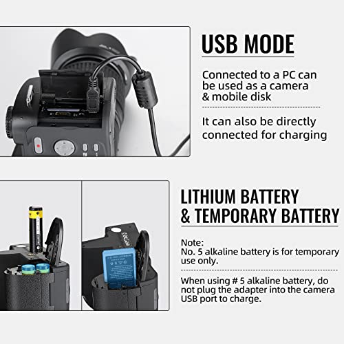 NBD 33MP DSLR Camera for Beginners, 1080P HD, 24X Lens