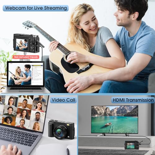 4K 48MP Autofocus Vlogging Camera with 32GB Card